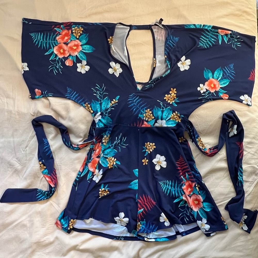 Kimono style romper